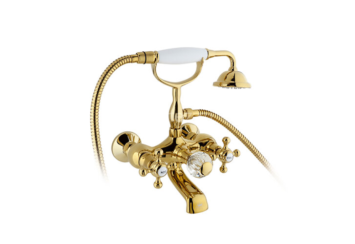 Смеситель для ванны с душем Timo Nelson 1914/07Y-CR золото