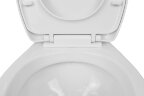 Унитаз подвесной Azario STELLA 370х400х550 ободковый, с быстросъемным сидением микролифт, белый (AZ-