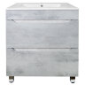 Комплект тумба Loranto Florena 60 600х470х810 напольная, с раковиной Azario Leon, светлый бетон (CS0