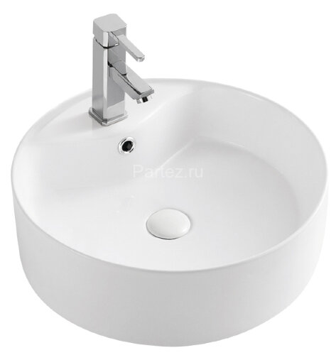 Раковина накладная Azario 460х460х170 круглая белый (AZ-3018)