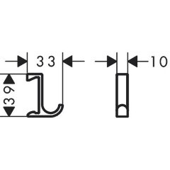 Крючок Hansgrohe WallStoris, Белый (27929700)