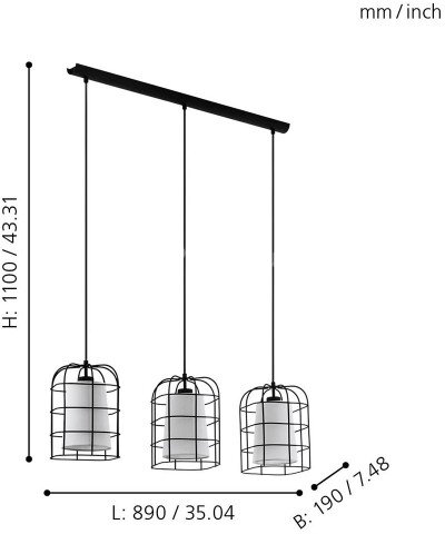 Подвесной светильник Eglo 43355