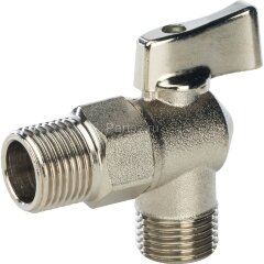 Кран шаровой угловой для стиральных машин 1/2"х1/2" Stout