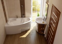 Ванна акриловая Ravak ASYMMETRIC 150X100 левая белая