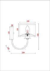 Бра Arte Lamp A4092AP-1CC