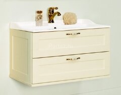 Тумба под раковину AQUATON Леон 80 подвесная, дуб бежевый (1A186301LBPR0)