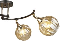 Потолочная люстра Reluce 04236-0.3-04 BK+FGD