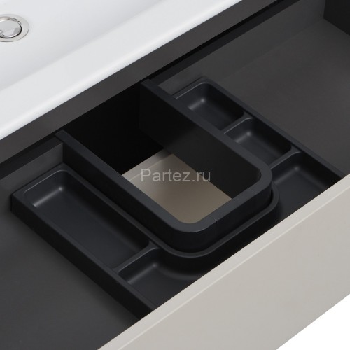 Тумба под раковину AQUATON Сохо 75 подвесная, Слэйт\Галька серая (1A258101AJ9A0)