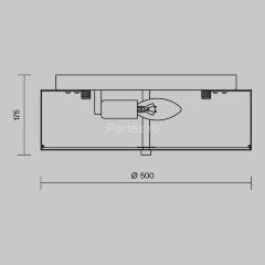 Потолочная люстра Maytoni MOD096CL-05CH