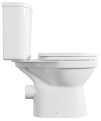 Унитаз-компакт напольный Vitra Norm Fit 355х650х780, сиденье дюроплатс с микролифтом, белый (9844B09
