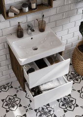 Тумба под раковину AQUATON Сканди 55 подвесная, дуб рустикальный (1A251701SDZ90)