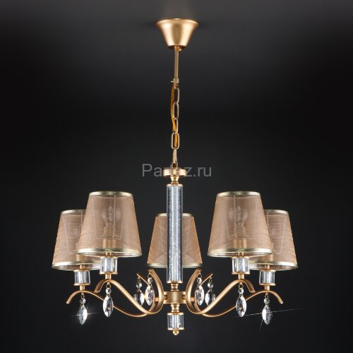 Подвесная люстра Eurosvet 60103/5 перламутровое золото