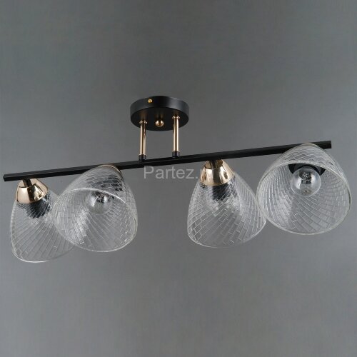 Потолочная люстра ILLUMICO IL0739-4CSQ-24 BK FGD ARIES