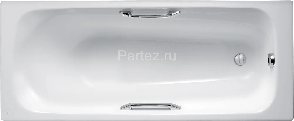 Ванна чугунная  Jacob Delafon MELANIE 160x70 см с антискользящим покрытием, с отверстием для ручек,