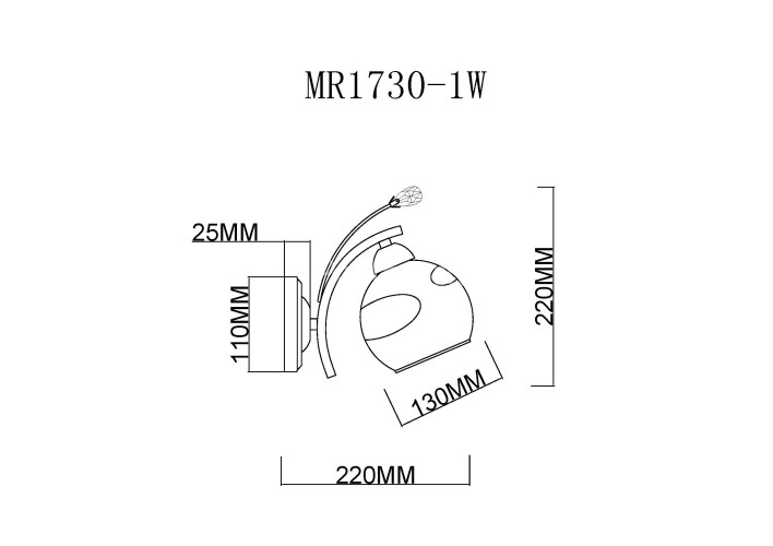 Бра MyFar MR1730-1W