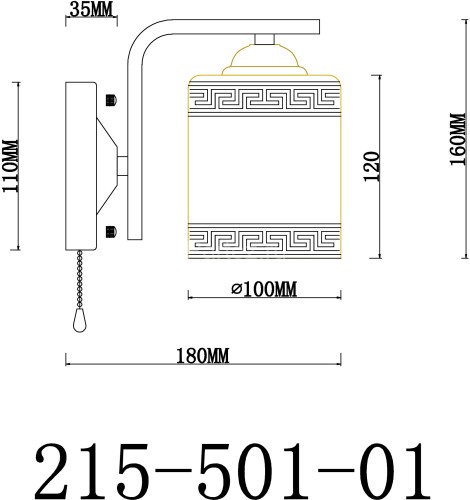 Бра Velante 215-501-01