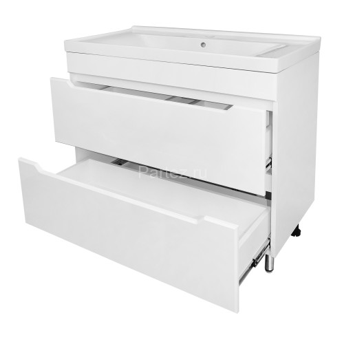 Комплект тумба Loranto Палермо 90/2Н 900х530х870 напольная с раковиной Ferazzano 90 (CS00090463)