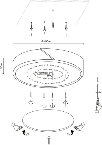 Потолочный светильник Velante 445-627-01