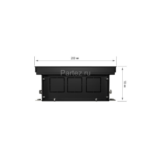 Конвектор внутрипольный Royal Thermo ATRIUM-90/200/2800-DG-U-DB