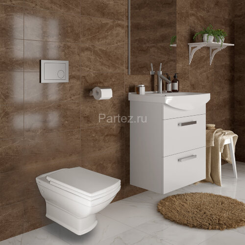 Унитаз подвесной Creo Ceramique ORLEANS с сидением микролифт (OR1100+OR1001)