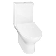 Унитаз-компакт Azario Mist 385х610х800 напольный, безободковый, с быстросъемным сиденьем микролифт (