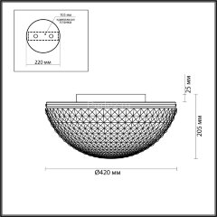 Потолочная люстра Odeon Light 4937/4C