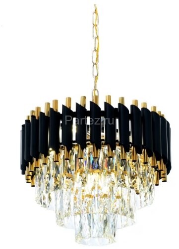 Подвесная люстра Lumina Deco LDP 6003-400 BK+F.GD