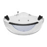 Ванна акриловая Loranto 1550х1550х750 угловая, с гидромассажем, для двух персон (CS-831N)