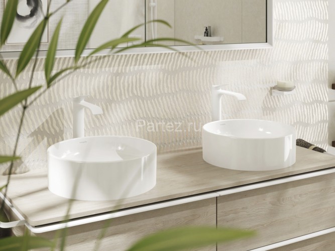 Раковина - чаша Hansgrohe Xuniva S 400x400x130 накладная, белый (60164450)