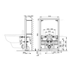 Монтажная рама для биде Alcadrain