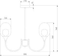 Потолочная люстра Eurosvet 70217/6 латунь