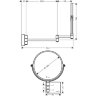 Косметическое зеркало Hansgrohe , Хром (41791000)
