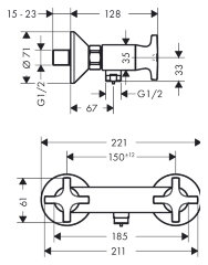 71260000 Logis Classic смеситель для душа