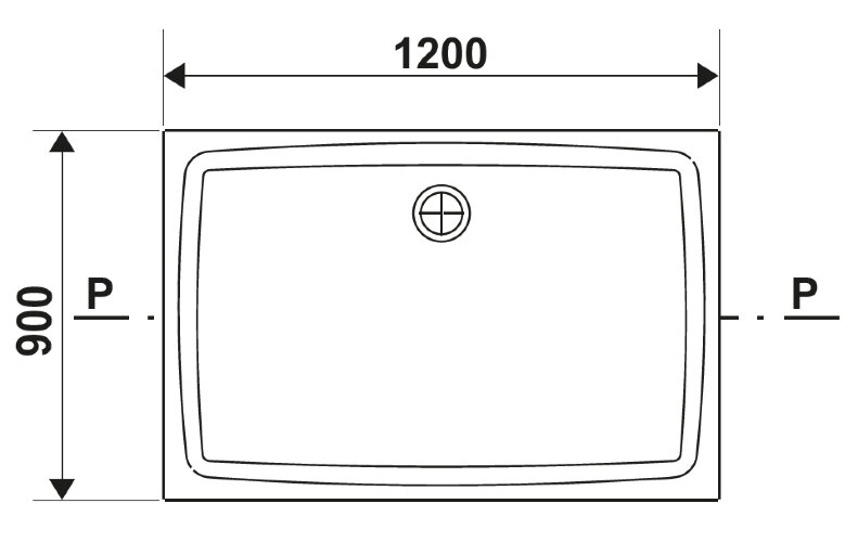 Душевой поддон Ravak GIGANT PRO 120x90 Flat белый