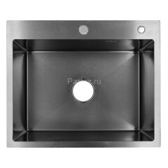 Кухонная мойка AZARIO SABRINA 600х500х200 нержавеющая сталь, цвет Оружейная сталь (AZB6050S)