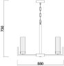 Подвесная люстра Freya FR5214PL-05BS