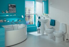 Ванна акриловая Santek КАРИБЫ симметричная 140х140 белая