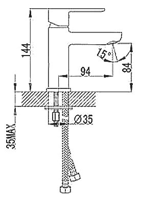 Смеситель для умывальника Lemark Magic LM3406C