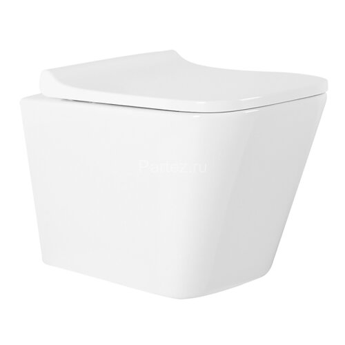 Унитаз подвесной Azario Teramo 490х340х350 безободковый, с сиденьем микролифт (AZ-0052)