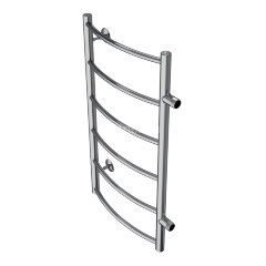 Полотенцесушитель водяной AZARIO VERONA 400/800 6 секций, боковое подключение, 1", хром (AZ04548)