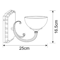 Бра Arte Lamp A3777AP-1AB
