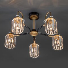 Потолочная люстра Eurosvet 70090/5 черный