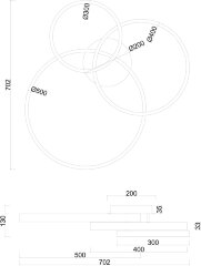 Потолочная люстра Arte Lamp A2426PL-3BK