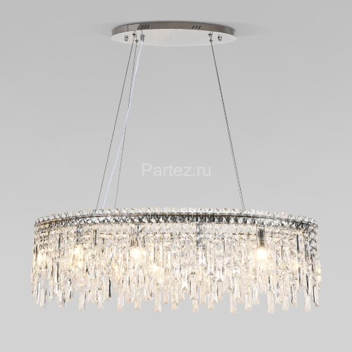 Подвесная люстра Eurosvet 60159/10 хром