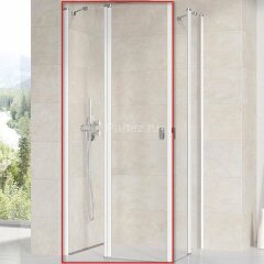 Душевая дверь Ravak распашная 80х195, толщина полотна 6мм универсальная, цвет профиля белый