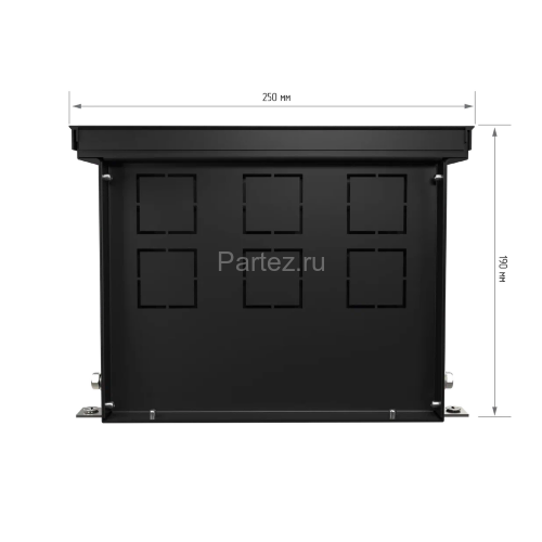 Конвектор внутрипольный Royal Thermo ATRIUM-190/250/2800-DG-U-BL