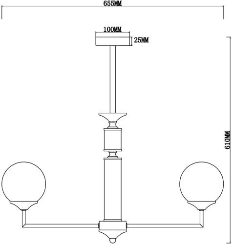 Потолочная люстра Freya FR5185PL-06BS