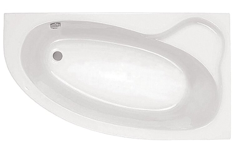 Ванна акриловая Santek Эдера асимметричная 170х110, правосторонняя, белая