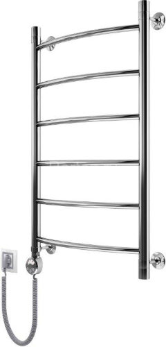 Полотенцесушитель электрический Маргроид Лесенка "Вид 4" без полки 80х50 подключение слева, хром