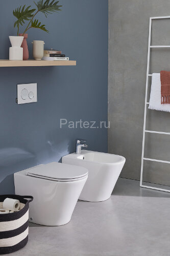 Унитаз приставной Jacob Delafon Rodin+ безободковый, белый (EDAA102-00)